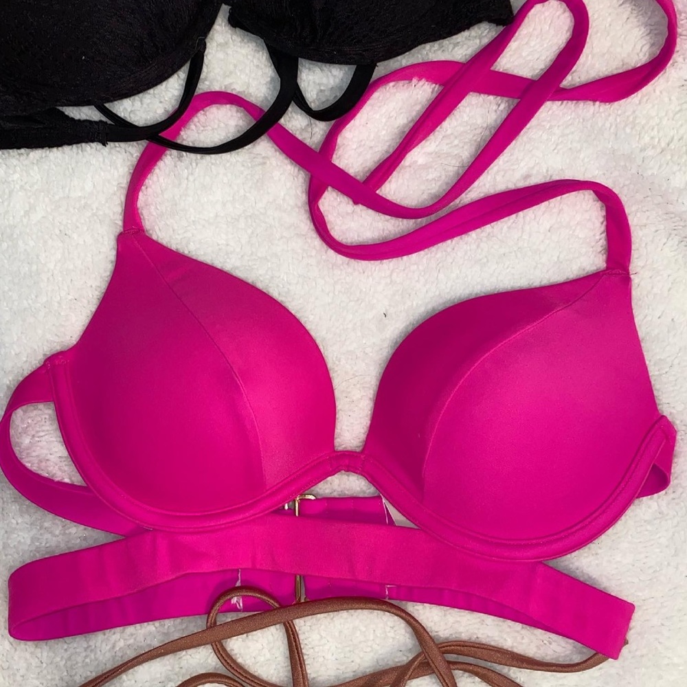 Hot fuscia Victoria Secret padded top